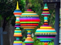 Colourful Lids Decoration